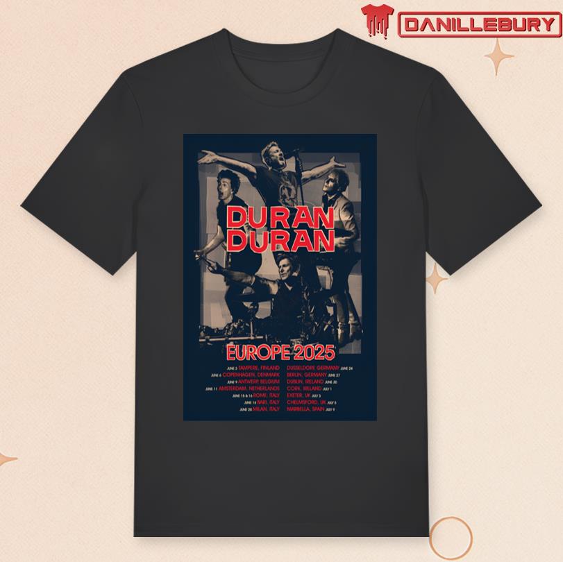 Duran Duran 2025 Europe Tour Poster