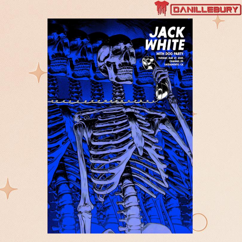 Jack White Sacramento CA May 27 2025 Tour Poster