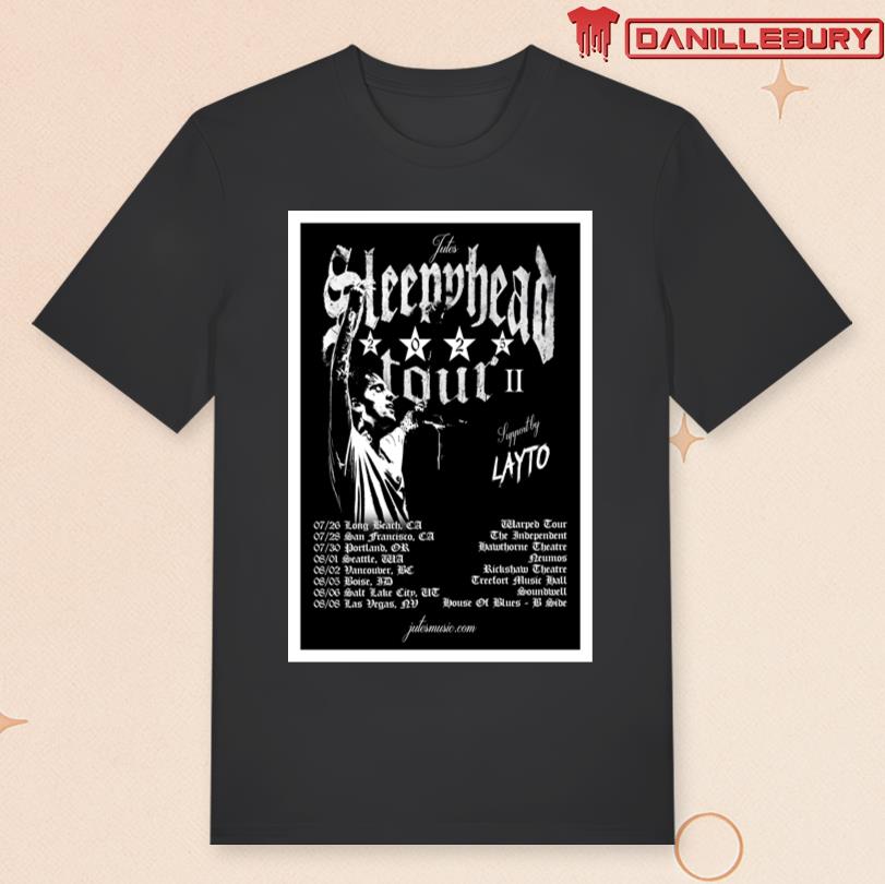 Jutes Sleepyhead Tour 2025 Poster