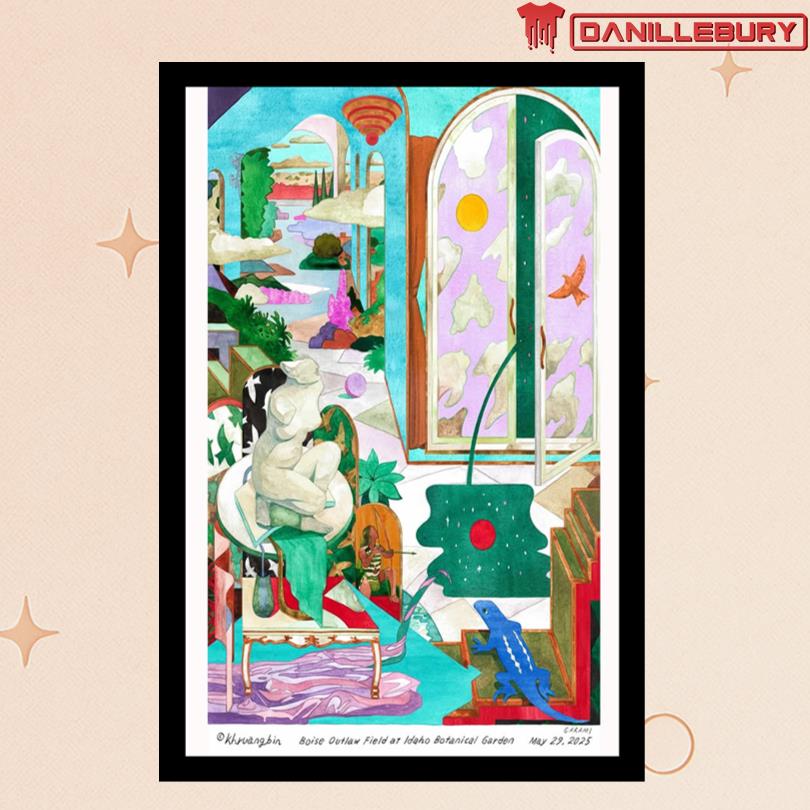 Khruangbin May 29 2025 Boise Outlaw Field Poster