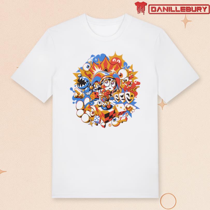 The Amazing Digital Circus Pomni Collage T-Shirt