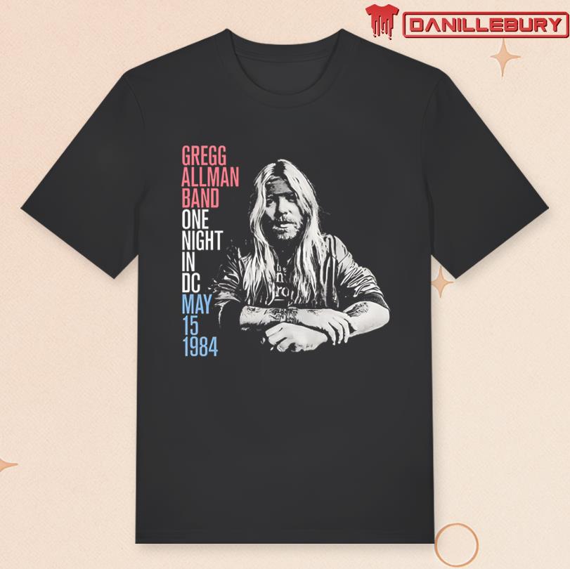 Allman Brothers Band Gregg Allman Band One Night in DC Tee - Copy