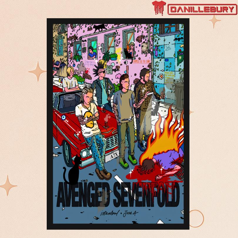 Avenged Sevenfold June 4 2025 Istanbul Event Poster