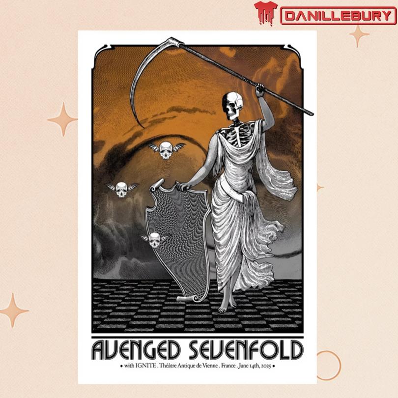 Avenged Sevenfold Théâtre Antique de Vienne France Jun 14 2025 Poster