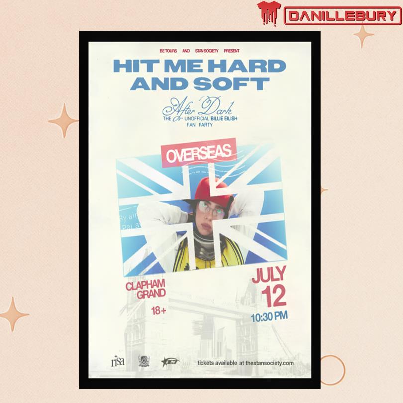 Billie Eilish At Clapham Grand London July 12 2025 Poster