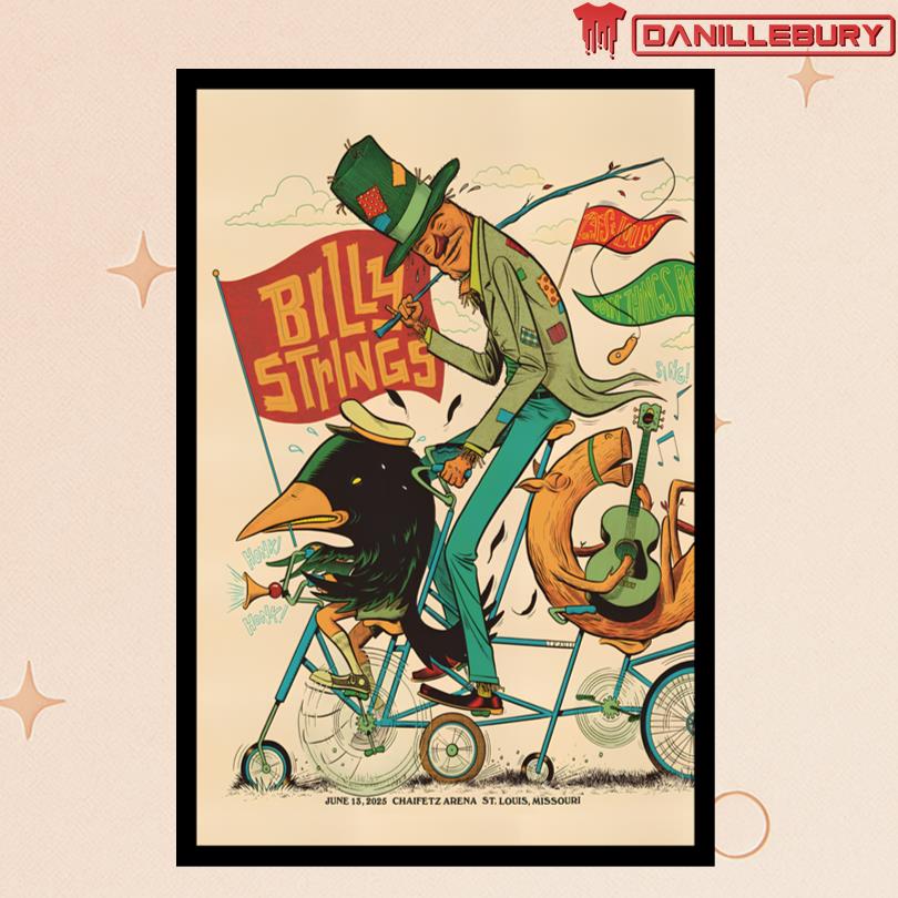 Billy Strings Jun 13 2025 Chaifetz Arena St Louis MO Show Poster