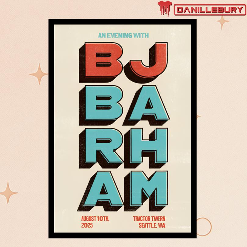 BJ Barham Tractor Tavern Seattle WA August 10 2025 Poster