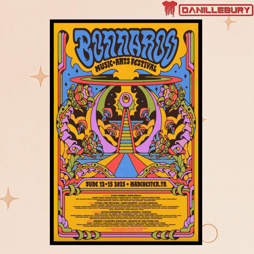 Bonnaroo Manchester TN 2025 Event Poster