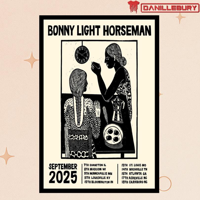 Bonny Light Horseman September 2025 Tour Show Poster