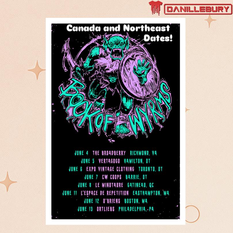 Book Of Wyrms Canada and Northeast Tour 2025 Poster