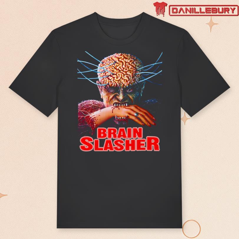 Brain Slasher Horror Movie Tee