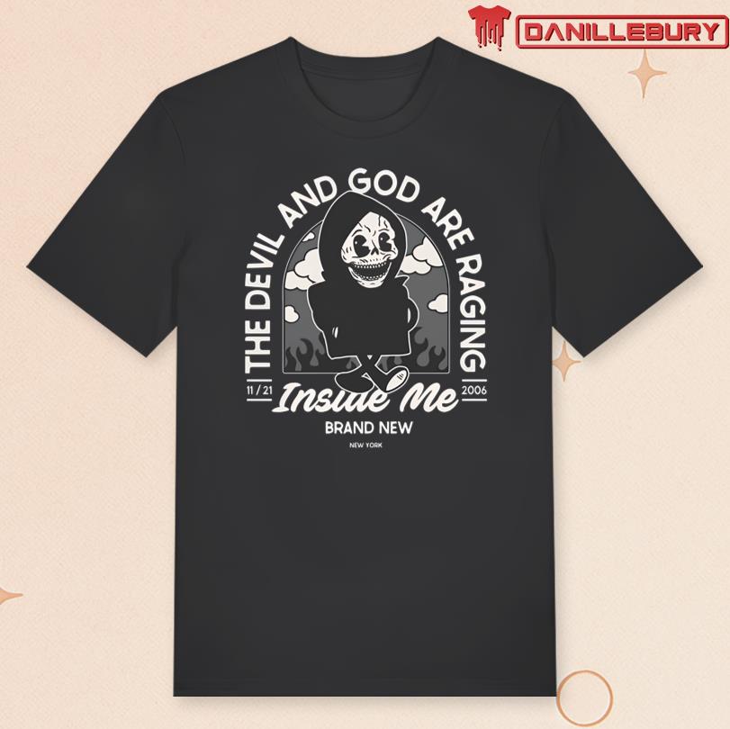 Brand New The Devil and God Cartoon Tee
