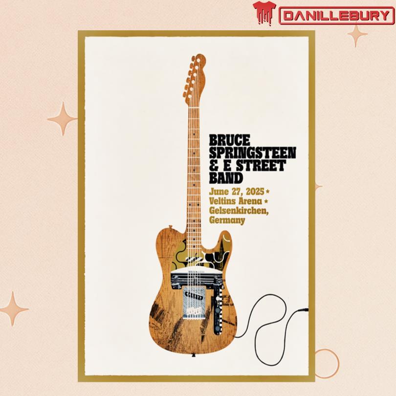 Bruce Springsteen And E Street Band Jun 27 2025 Veltins Arena in Gelsenkirchen Germany Poster