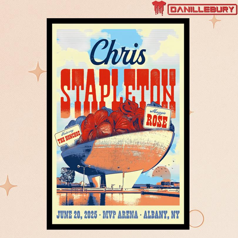 Chris Stapleton Poster MVP Arena Albany NY June 20 2025