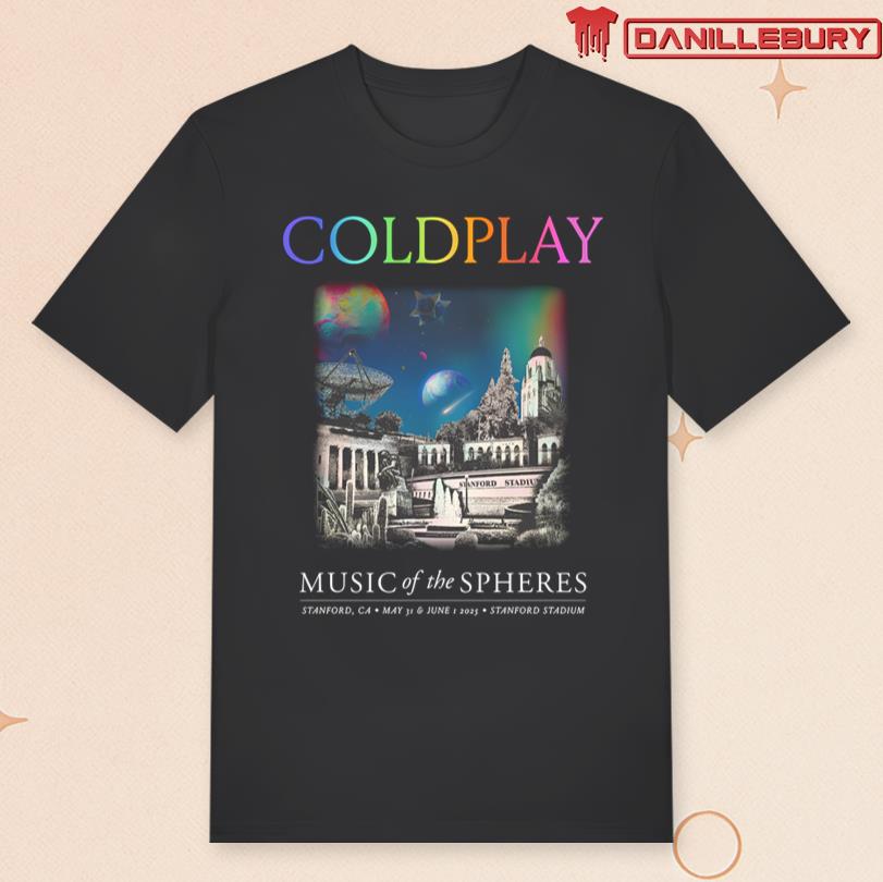 Coldplay Stanford Stadium May 31 & June 1 2025 Tour Tee