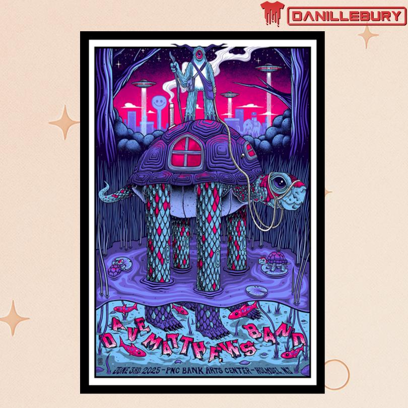 Dave Matthews Band June 3 2025 PNC Bank Arts Center Holmdel NJ Poster