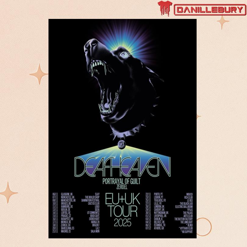 Deafheaven EU UK Tour 2025 Poster
