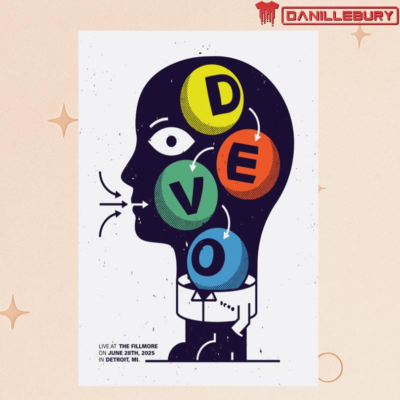 Devo Jun 28 25 The Fillmore Detroit MI Poster