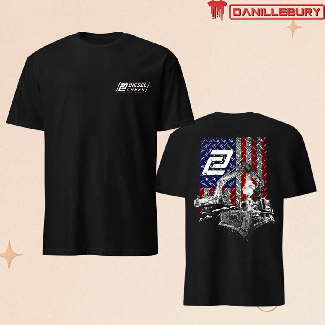 Diesel Creek DC Heavy Equipment Flag Shirt
