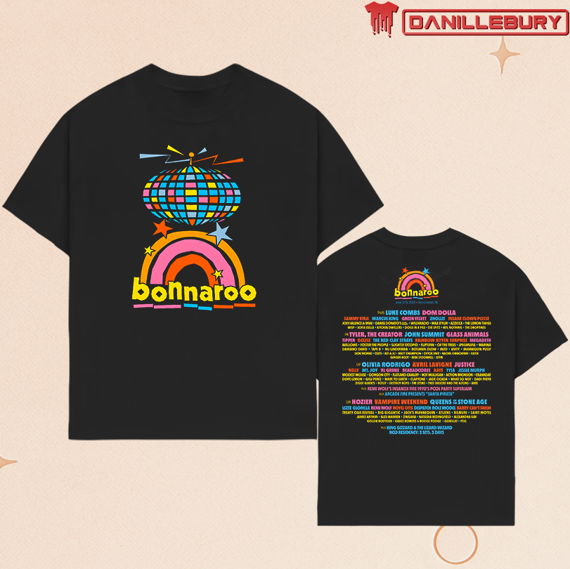Disco Lineup Tee Bonnaroo June 12-15 2025 Manchester TN