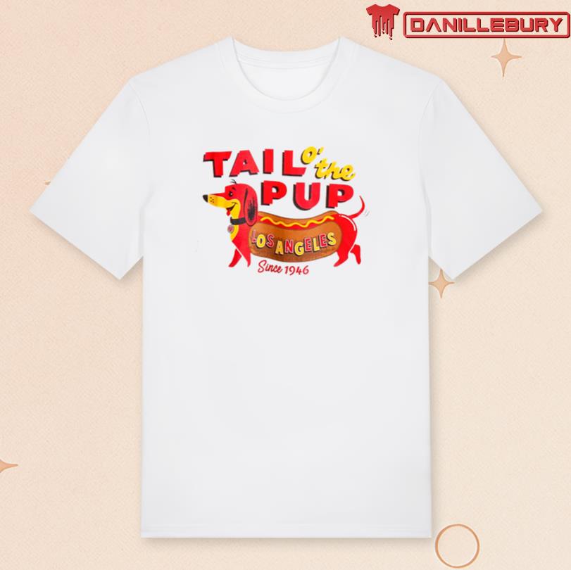 Djo wearing Tail o\' the Pup T-shirt