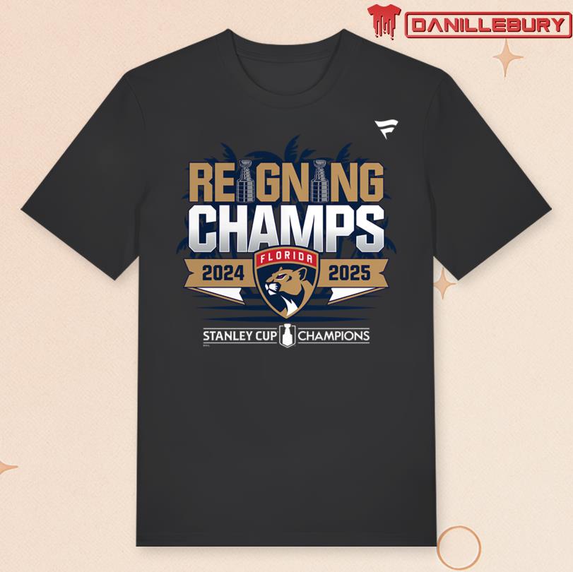 Florida Panthers Back To Back 2025 Reigning Champs Tee