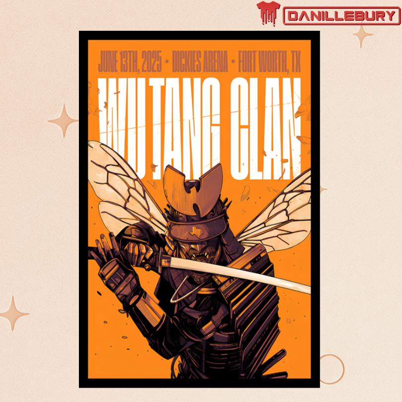 Fort Worth Wu Tang Clan June 13 2025 Event Poster