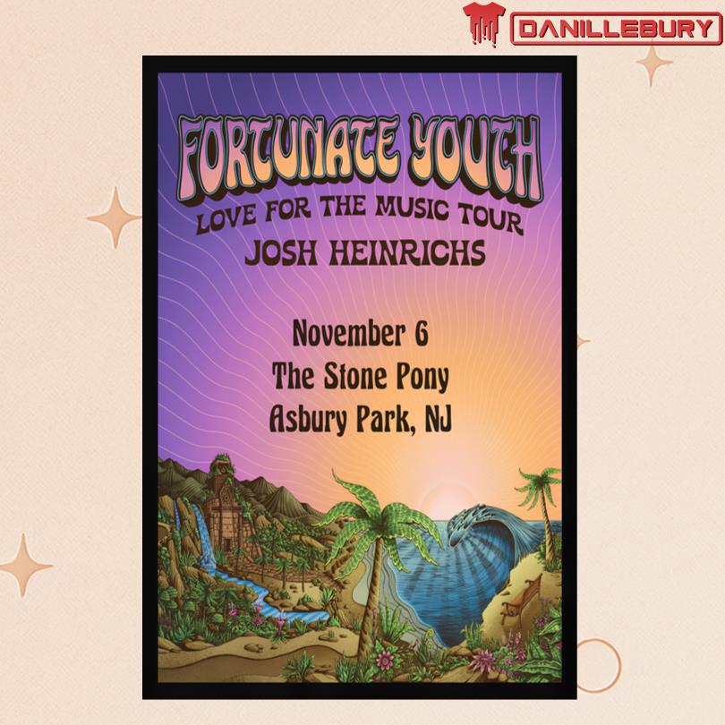 Fortunate Youth November 6 2025 At Asburi Park NJ Poster