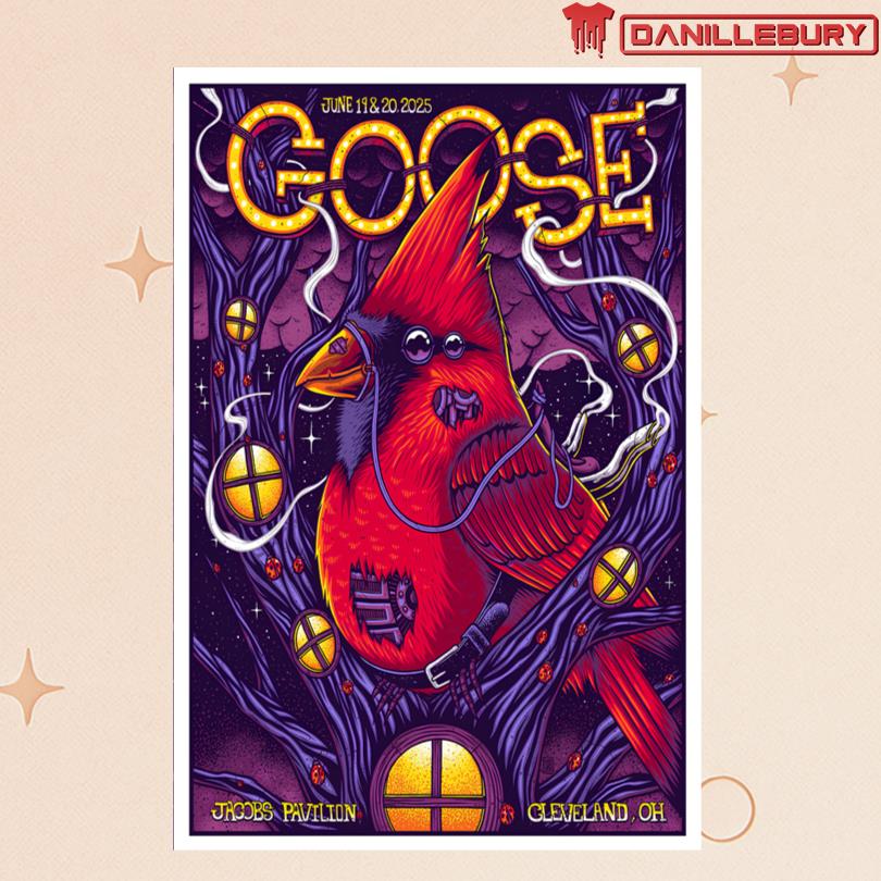 Goose acobs Pavilion Cleveland OH June 19-20 2025 Show Poster