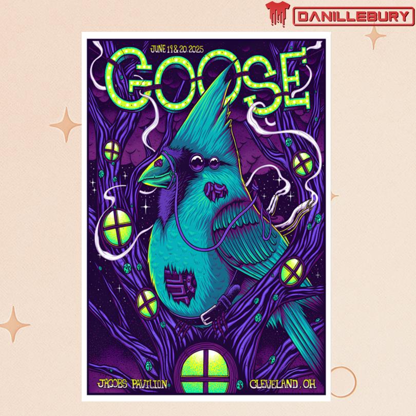 Goose June 19-20 2025 Jacobs Pavilion Cleveland OH Poster