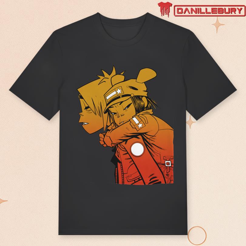 Gorillaz Sunset Piggyback Tee
