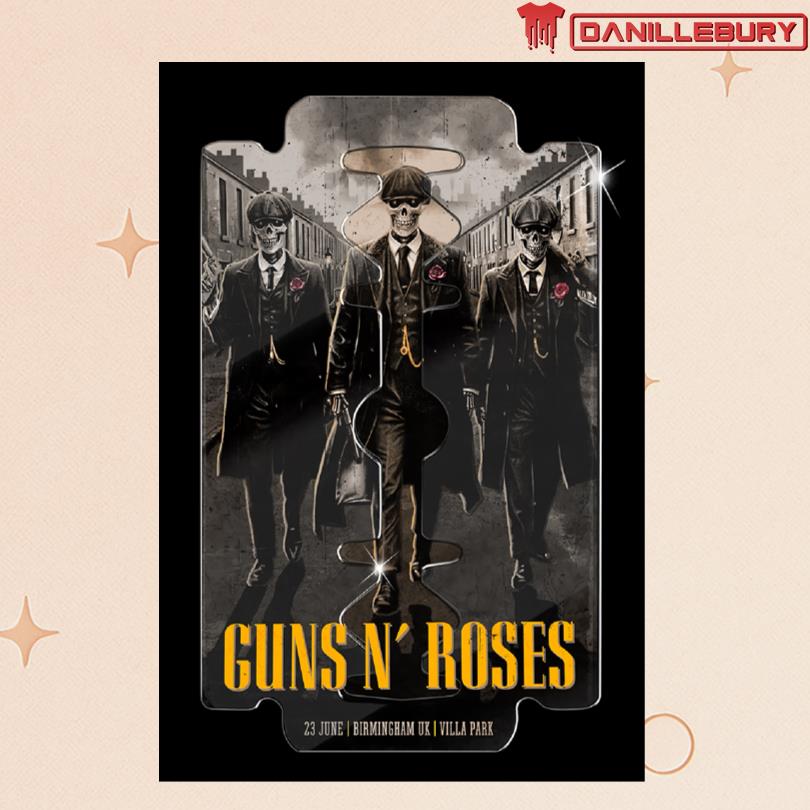 Guns N Roses At Villa Park Birmingham UK Jun 23 2025 Poster