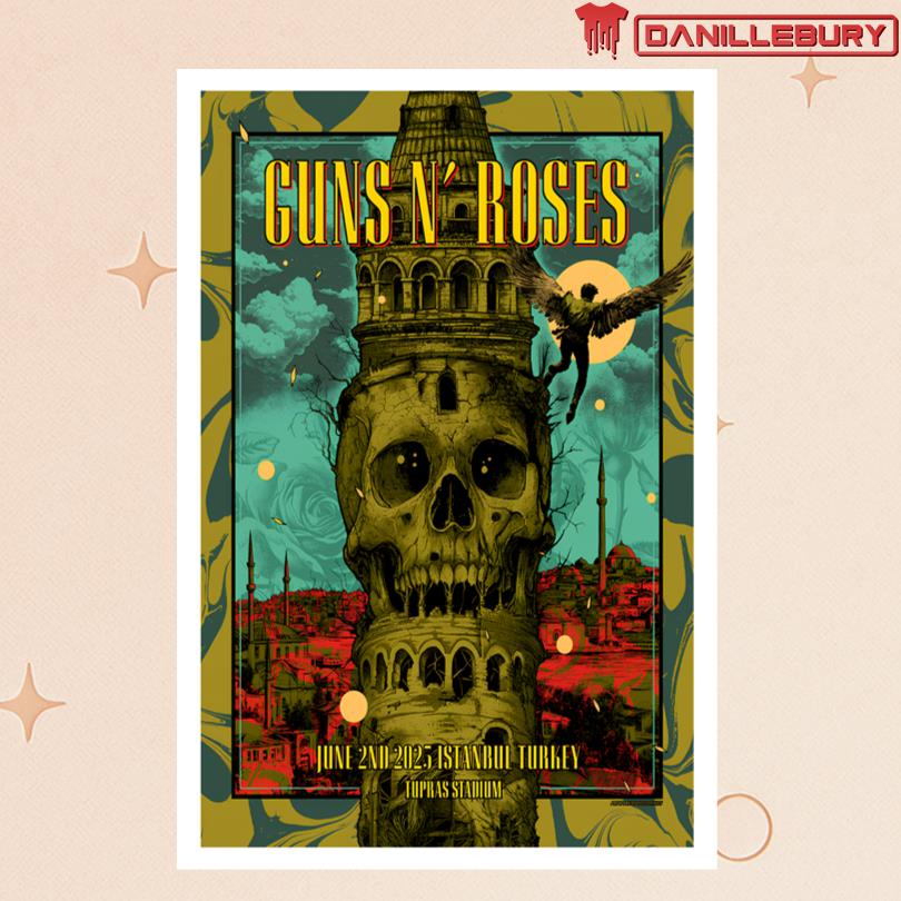 Guns N Roses June 2 2025 Tupras Stadium Istanbul TR Poster