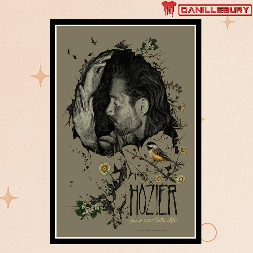 Hozier June 23 2025 Fenway Park Boston MA Poster