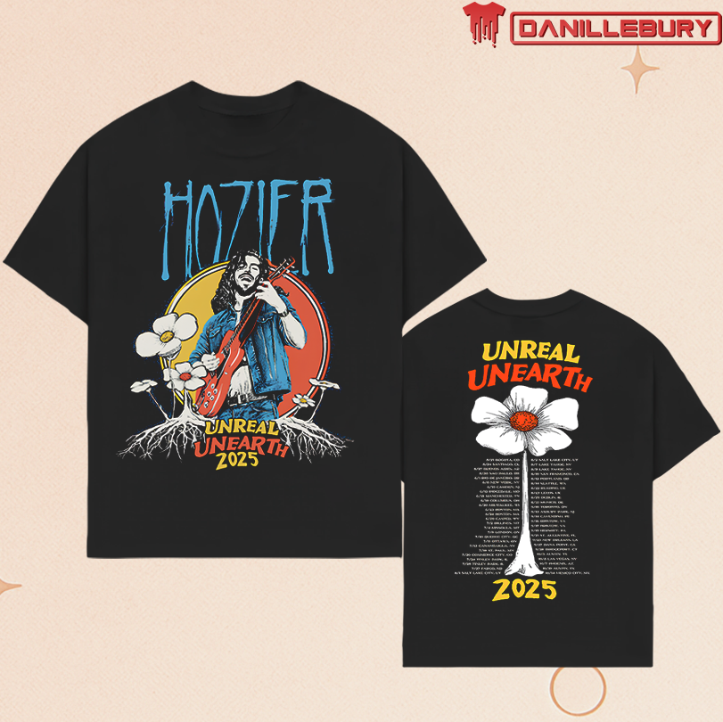 Hozier Unreal Unearth 2025 Flower Tour Tee