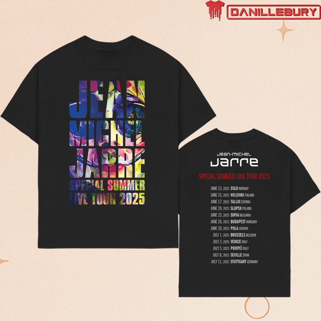 Jean-Michel Jarre Special Summer Live Tour 2025 Shirt