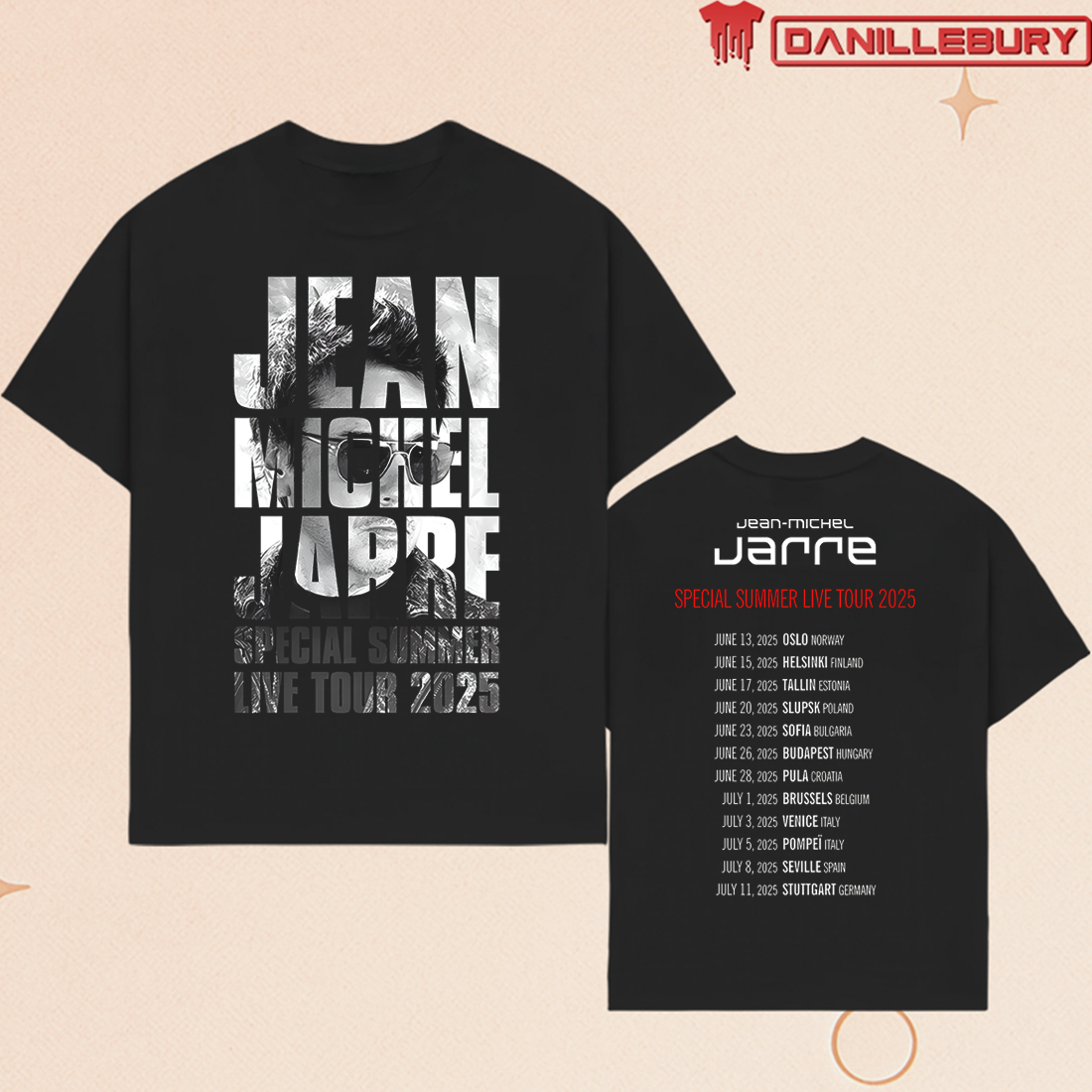 Jean-Michel Jarre Special Summer Tour 2025 Shirt