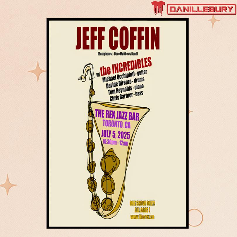 Jeff Coffin July 5 2025 Toronto CA Concert Poster