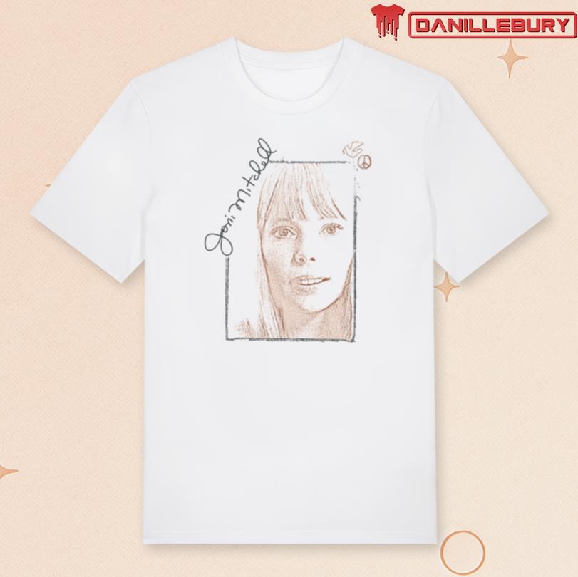 Joni Mitchell Portrait Signature Shirt
