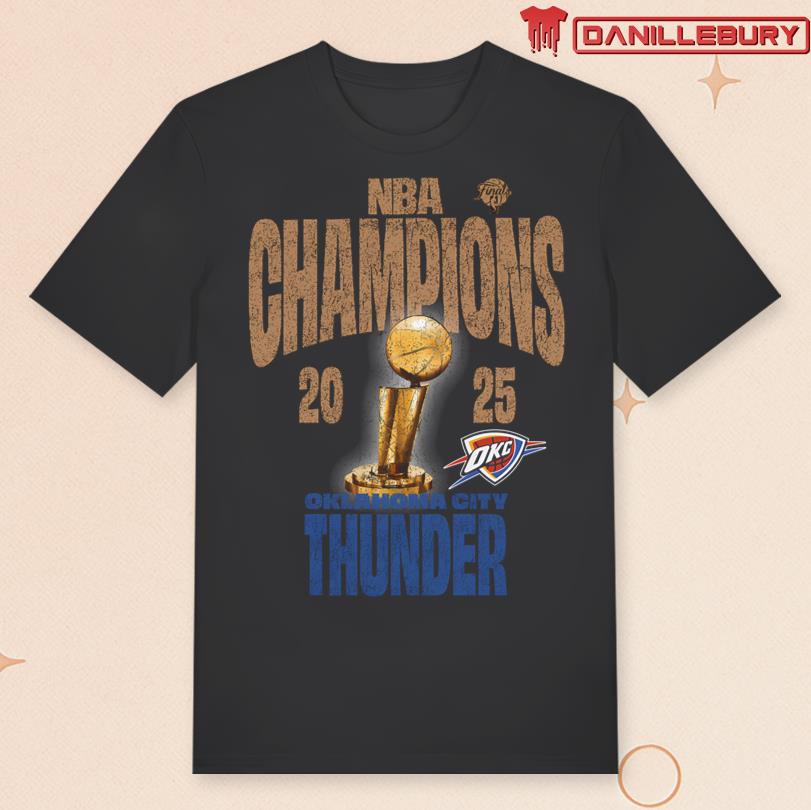 Juvenile Oklahoma City Thunder 2025 NBA Champions Nike Locker Room Tee