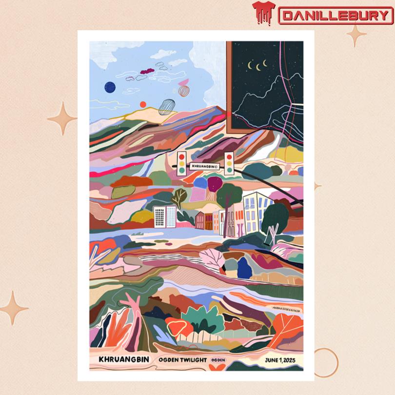 Khruangbin June 1 2025 Ogden Amphitheater in Ogden Poster