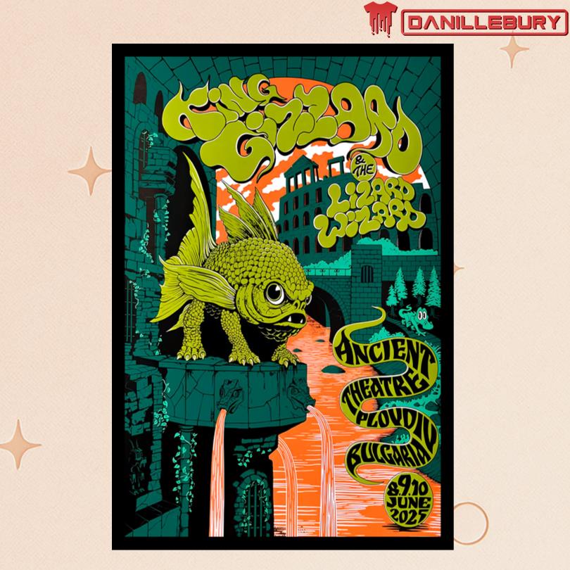 King Gizzard & The Lizard Wizard Plovdiv Bulgaria June 10 2025 Poster