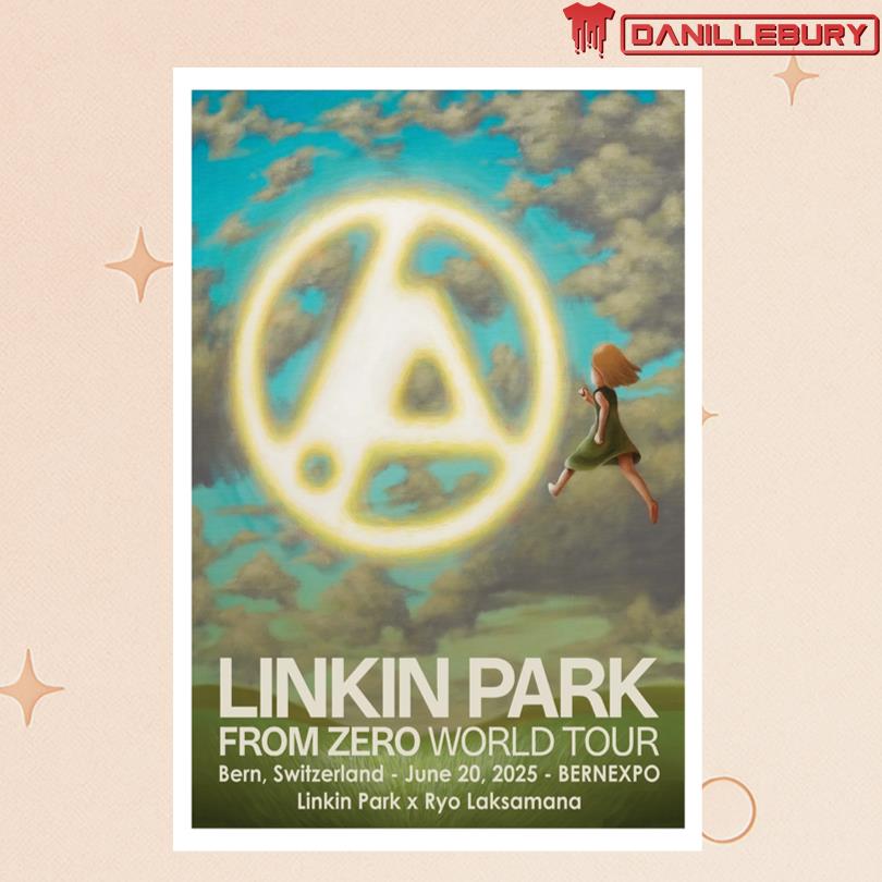 Linkin Park FZ 25 Tour Bern SIGNED June 20th Poster