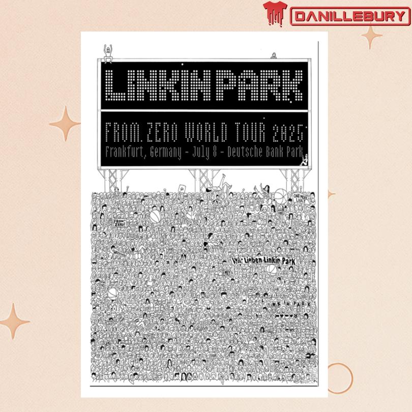 Linkin Park Jul 8 2025 From Zero World Tour Frankfurt Germany Poster