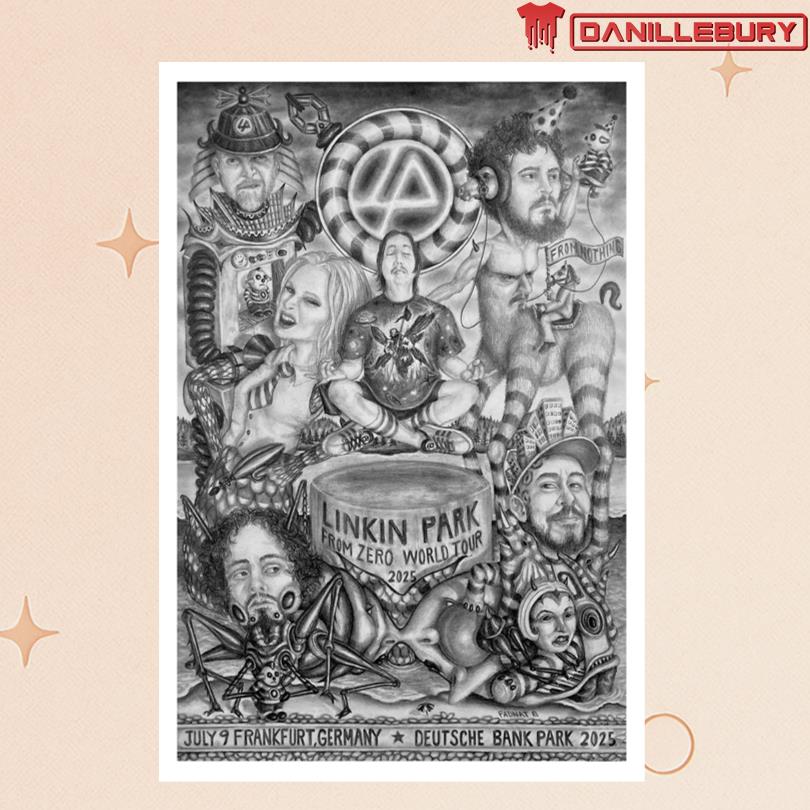 Linkin Park  July 9 2025  From Zero World Tour Frankfurt Germany Deutsche Bank Park Poster