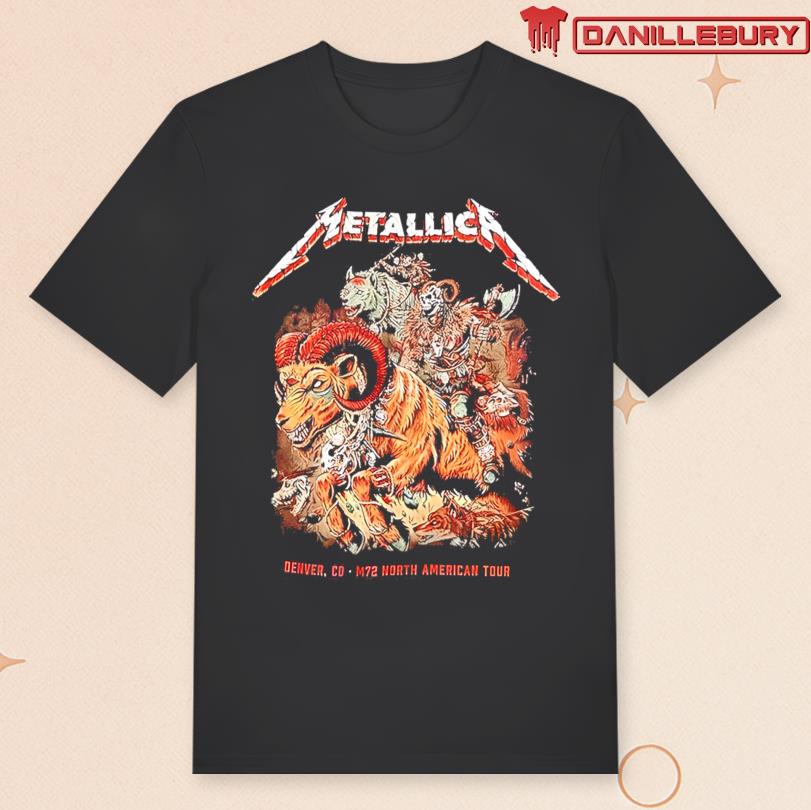 Metallica Denver CO 2025 M72 World Tour Tee