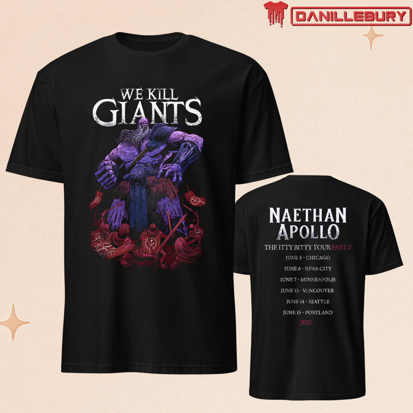 Naethan Apollo We Kill Giants Black Tour Shirt