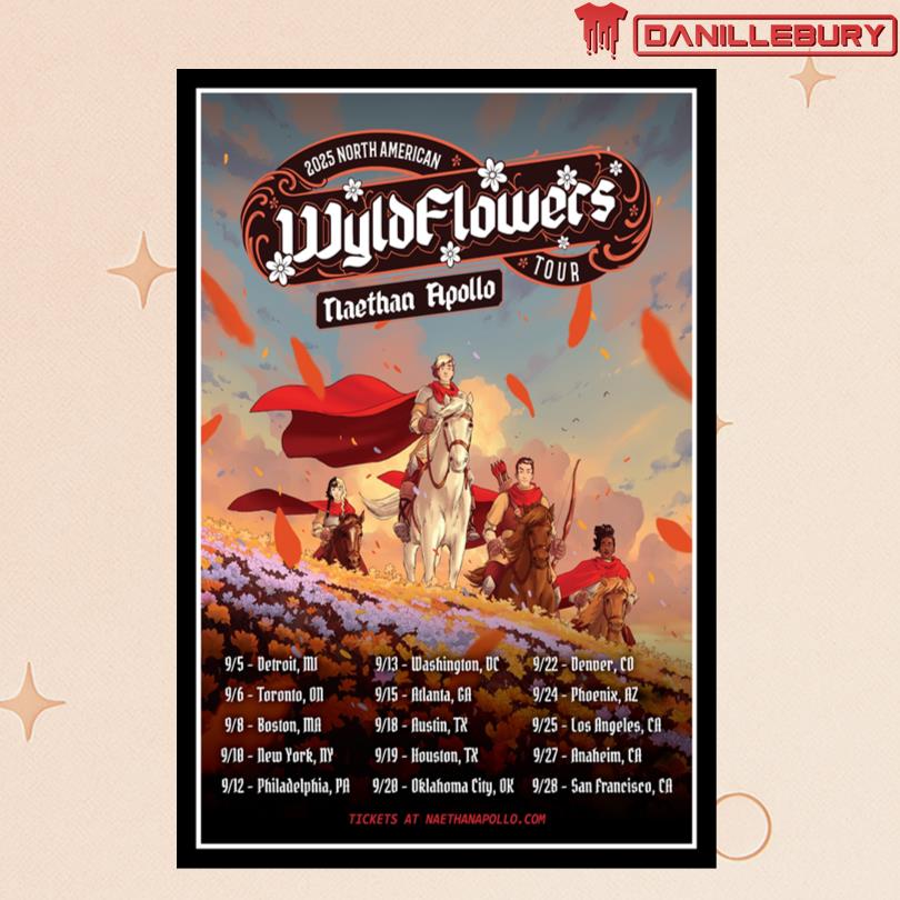 Naethan Apollo Wylde Flower Tour 2025 North American Poster
