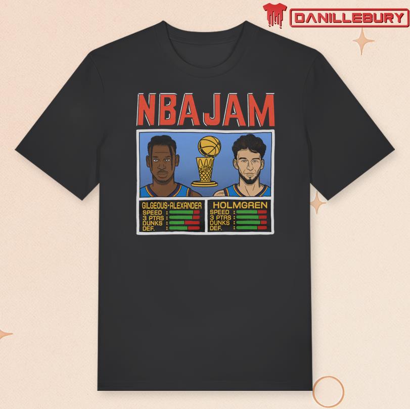 NBA Jam Thunder 2025 Champs Gilgeous-Alexander And Holmgren Tee