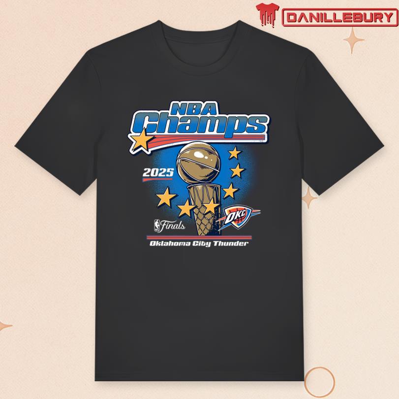 OKC Thunder 2025 NBA Champions Stars T-shirt